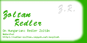 zoltan redler business card